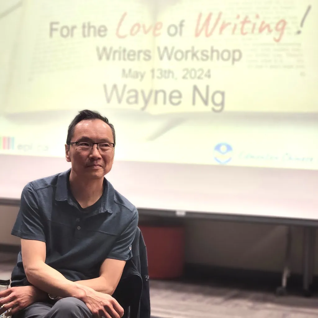 “For the Love of Writing” – Mr. Wayne Ng, a Well-known Chinese writer, came to Edmonton to give a Lecture